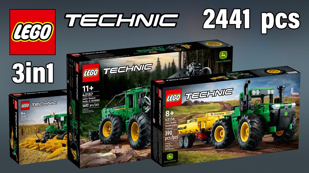Build the ENTIRE LEGO Technic John Deere Collection in Just 1 Day