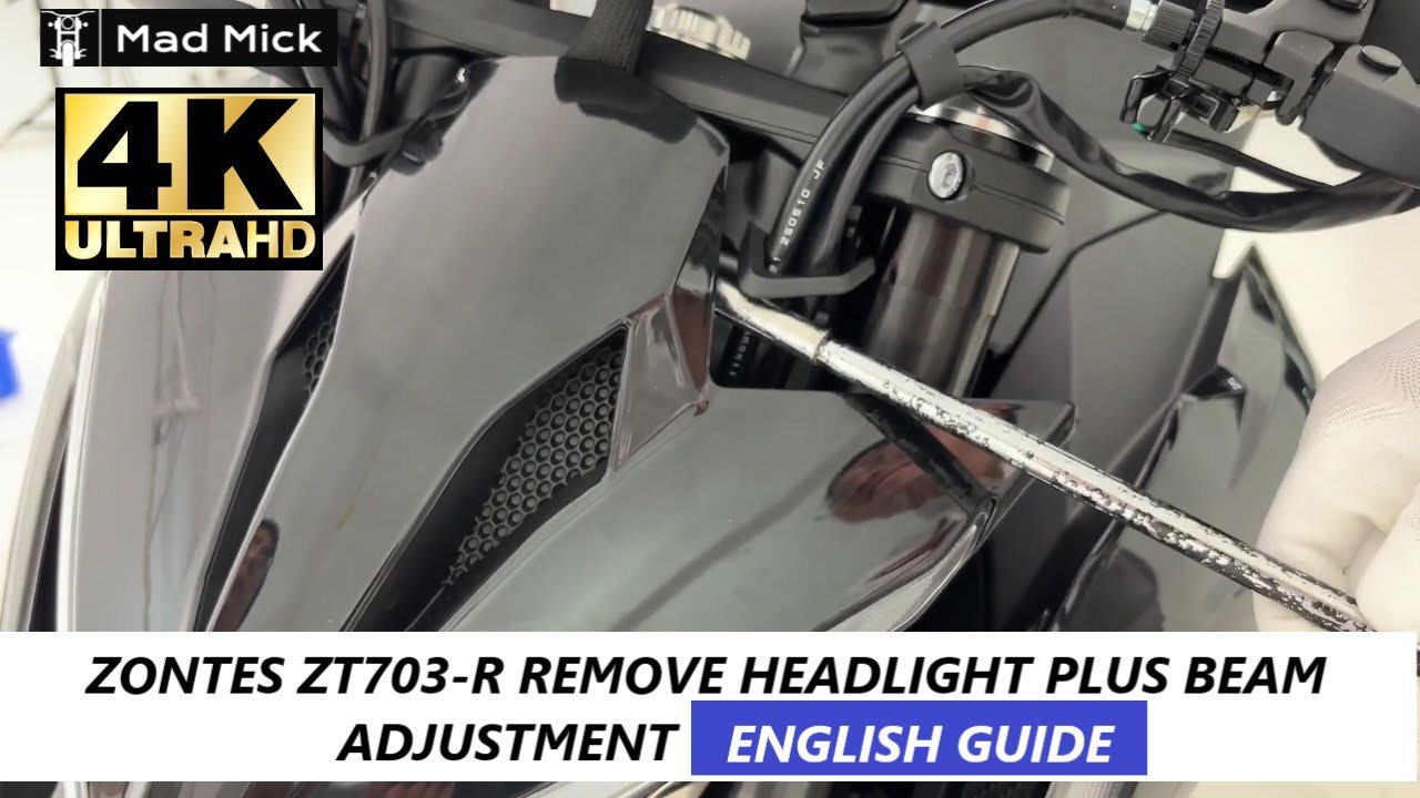 ZONTES ZT 703 R СНЯТИЕ ФАРЫ И РЕГУЛИРОВКА БАЛЛА. РУКОВОДСТВО НА АНГЛИЙСКОМ ЯЗЫКЕ С КИТАЙСКИМИ СУБ...