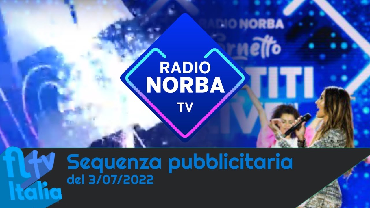 SEQUENZA PUBBLICITARIA Radio Norba TV del 3/07/2022