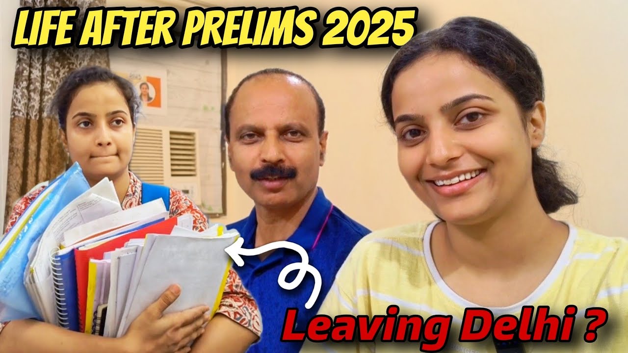 Life of UPSC Aspirant after Prelims 2025 📚✨ | My Mistakes & advice by Papa ♥️ | #vlog