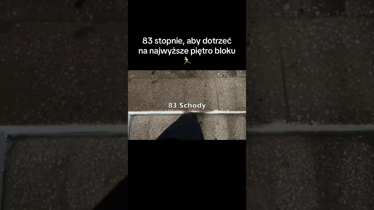 83 stopnie, aby dotrzeć na najwyższe piętro bloku 🏃#działdowo #kochampolskę #danny #polskakultura