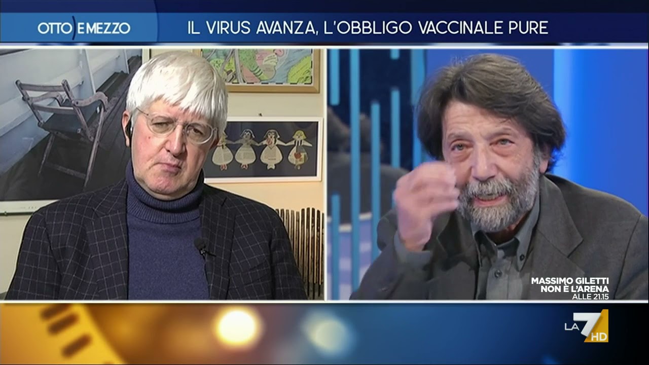 Lo 'show' del prof. Cacciari contro Severgnini e De Angelis: 