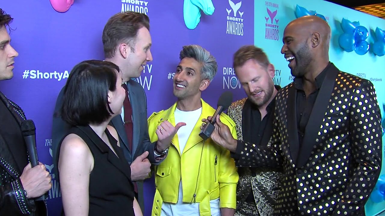 Джордан Клеппер и Лора Грей Тил на дорожке || Shorty Awards 2018
