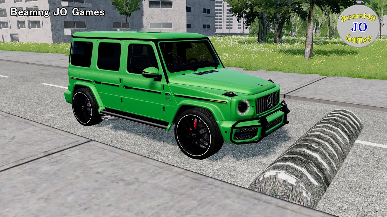 Cars vs Massive Speed Bumps # 198– BeamNG JO Games