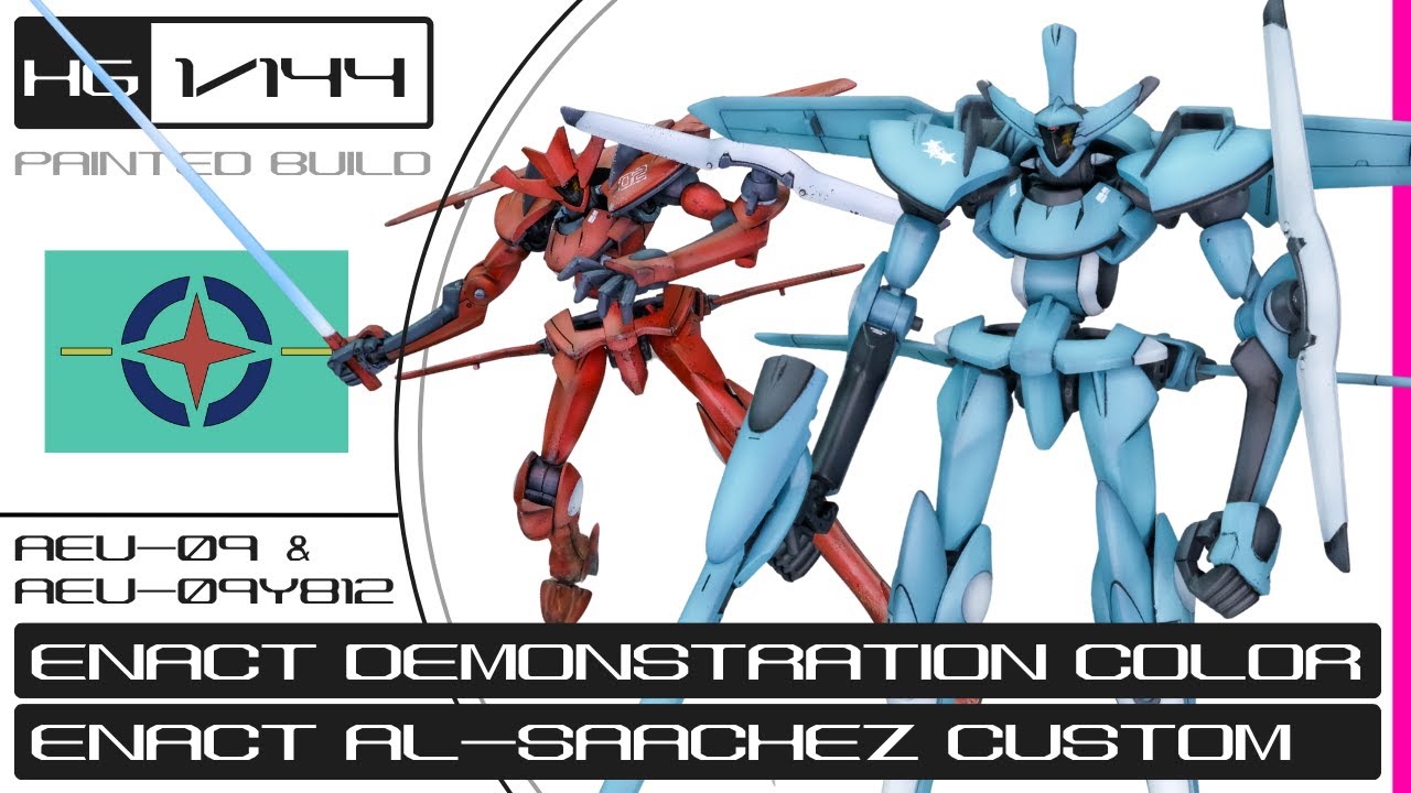 Freaky Little Guys | 1/144 AEU Enact from Gundam 00 Custom Painted Build