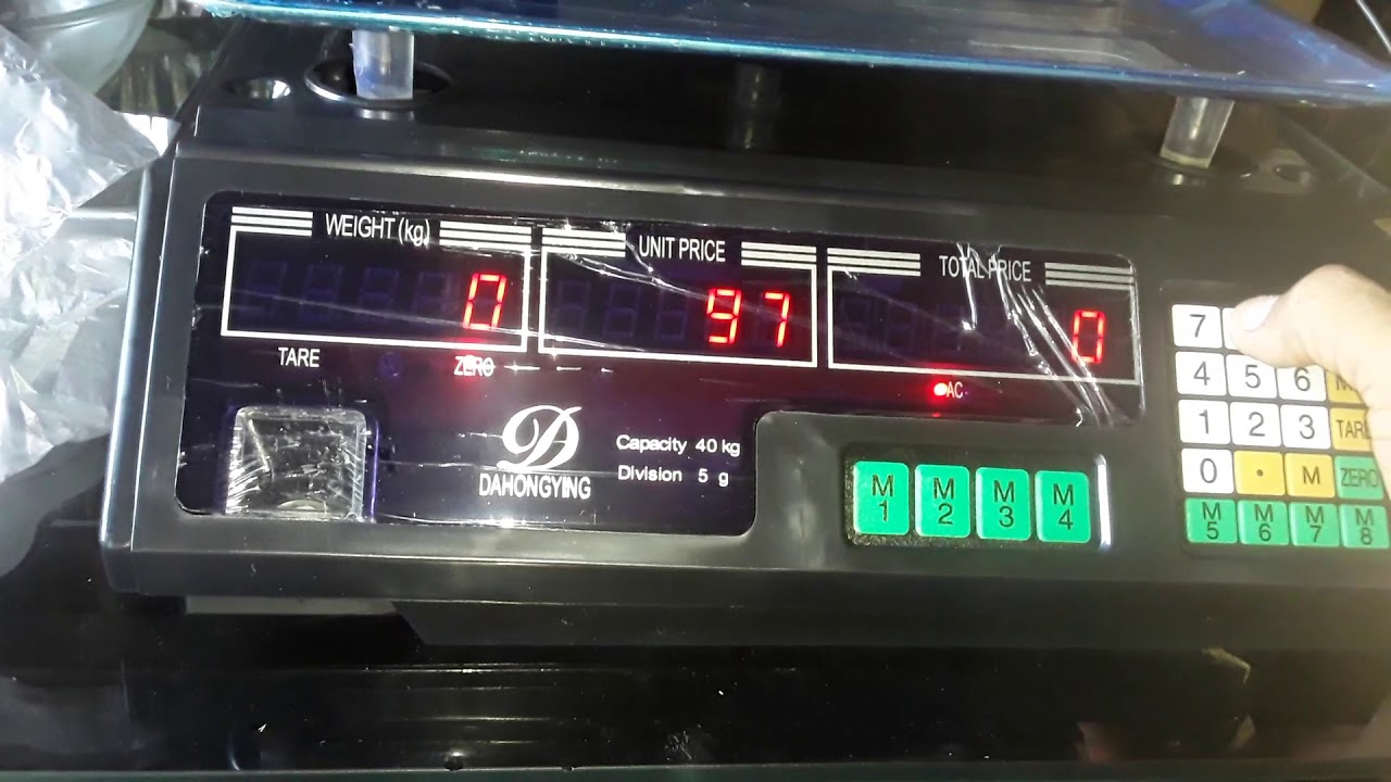 configuracion bascula digital o peso electronico