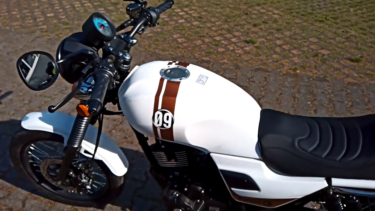 Barton Cafe Racer 125 wei&szlig;