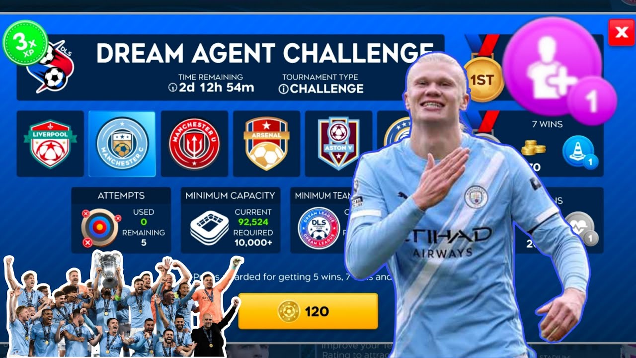 DLS 26 CHAMPION DREAM AGENT CHALLENGE WITH MANCHESTER CITY . FTG HD BRO 
