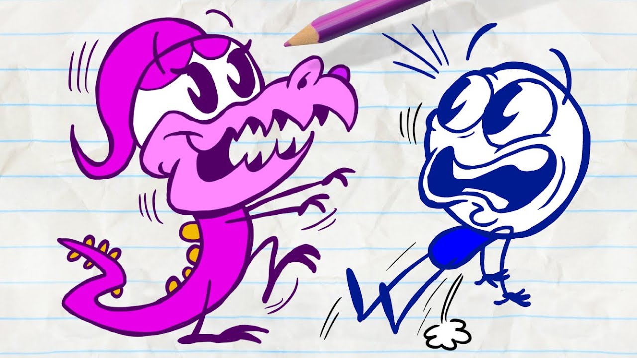 Sight For Dinosaur Eyes | Pencilmation Cartoons!