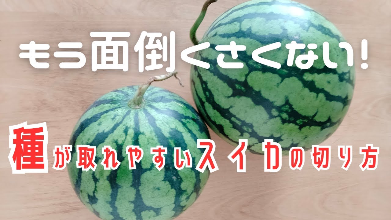 種が取りやすいスイカの切り方🍉甘さも均等✨