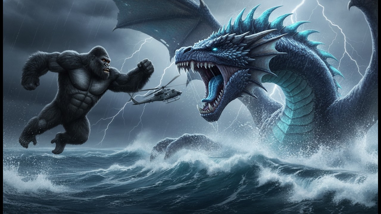 KONG vs SEA DRAGON: Giant Ape vs Ocean Monster