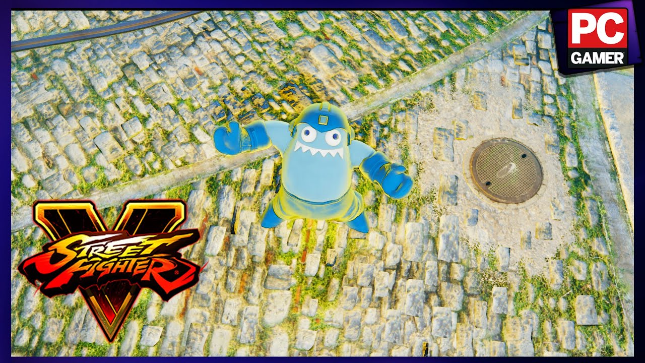 Street Fighter V PC mods - Plush Megaman Blanka-CHAN by monkeygigabuster