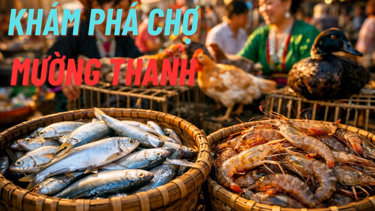 Khám phá chợ Mường Thanh Điện Biên to nhất Tây Bắc: Săn cá suối, gà bản, ngan bản cực hiếm