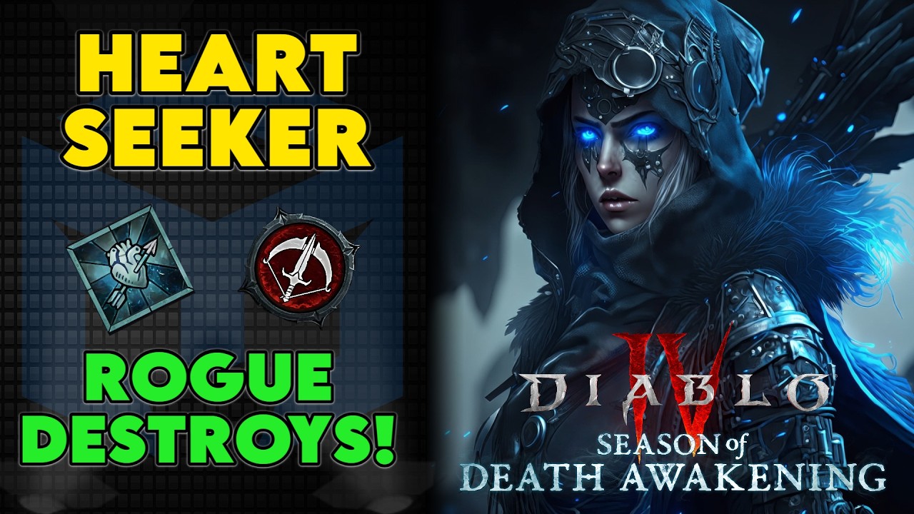НОВИНКА!! Гайд на билд Разбойника через Heartseeker. Сносит всё на своём пути! Diablo 4 Сезон 14