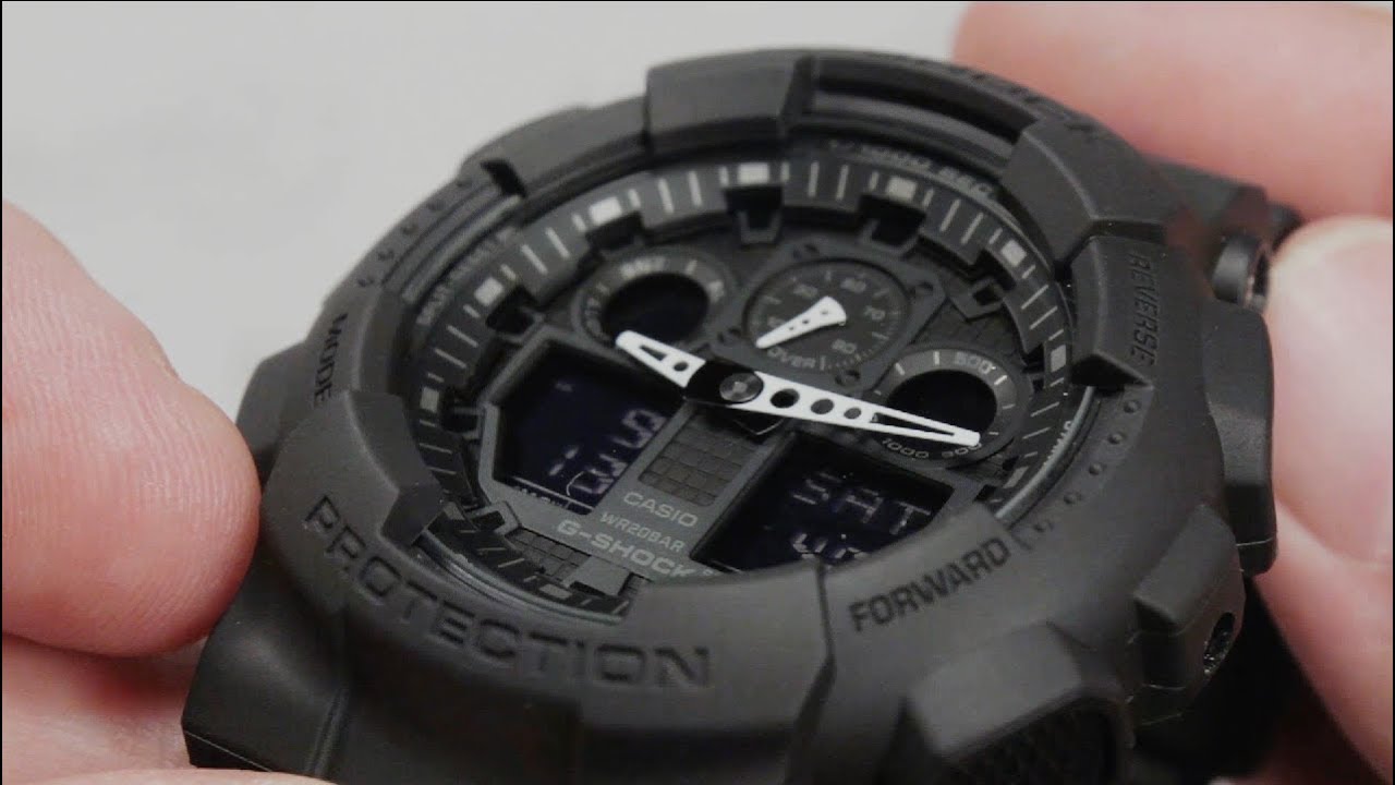 Обзор наручных часов CASIO G-SHOCK GA-100-1A1 - видеообзор от интернет-магазина MinutaShop.ru