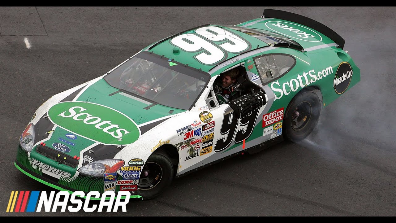 Carl Edwards first win. 2005 Atlanta: NASCAR RACE HUBS Retro Radioactive