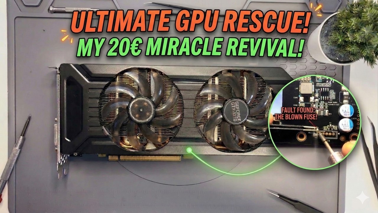 I Bought a Dead GTX 1070 for €20… and Somehow Fixed It