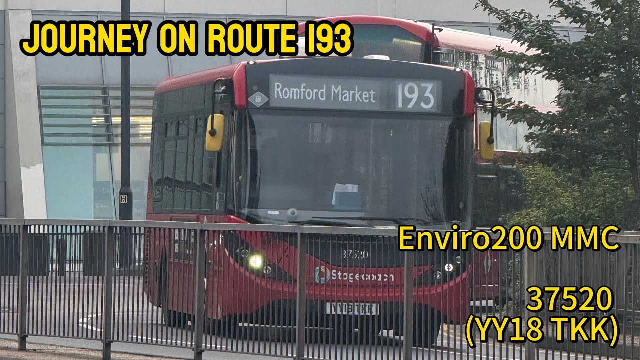 Journey on route 193 - Enviro200 MMC, 37520 (YY18 TKK)