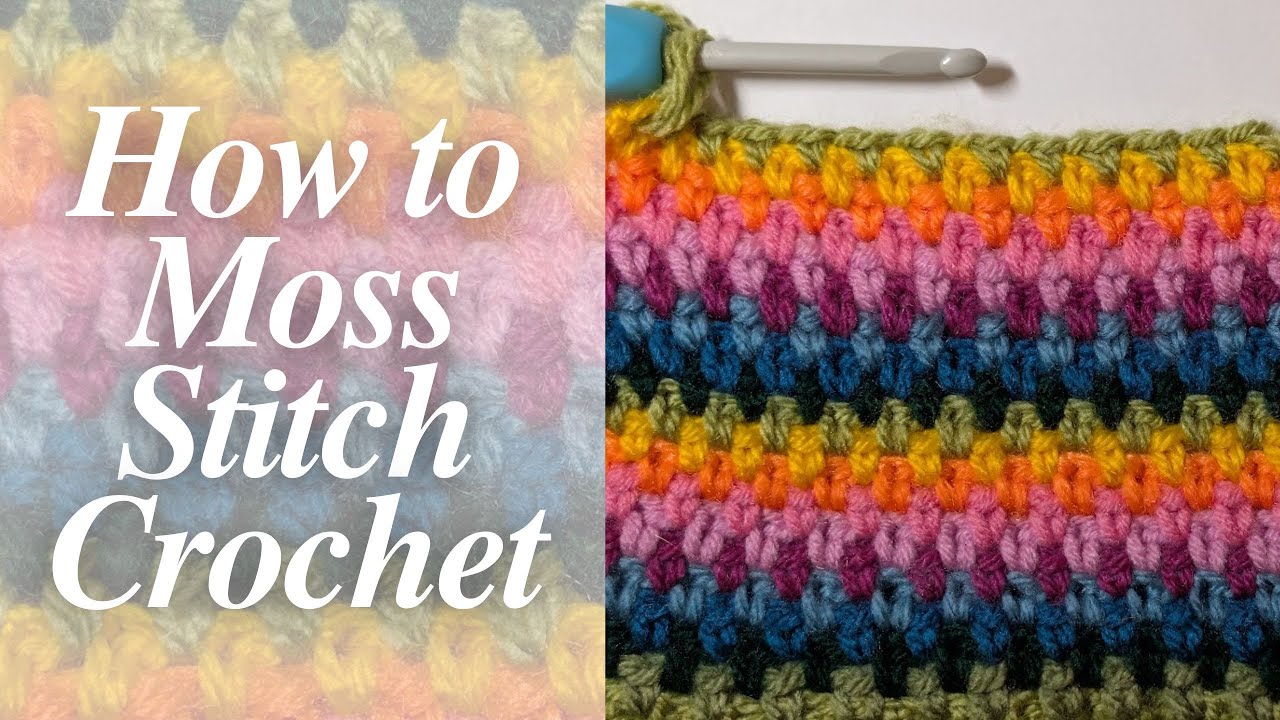 HOW TO MOSS STITCH BEGINNERS | CROCHET TUTORIAL | TWINS IN STITCHES