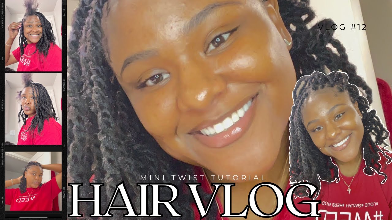 how to: viral mini twist w/ extensions ☆tutorial☆|  length retention & protective hairstyle 4C ($40)