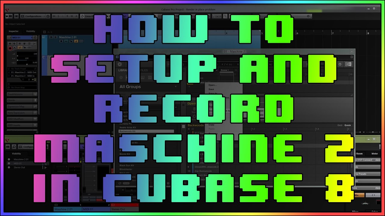 How to setup & record Maschine 2 in Cubase 8 (Update 2015)