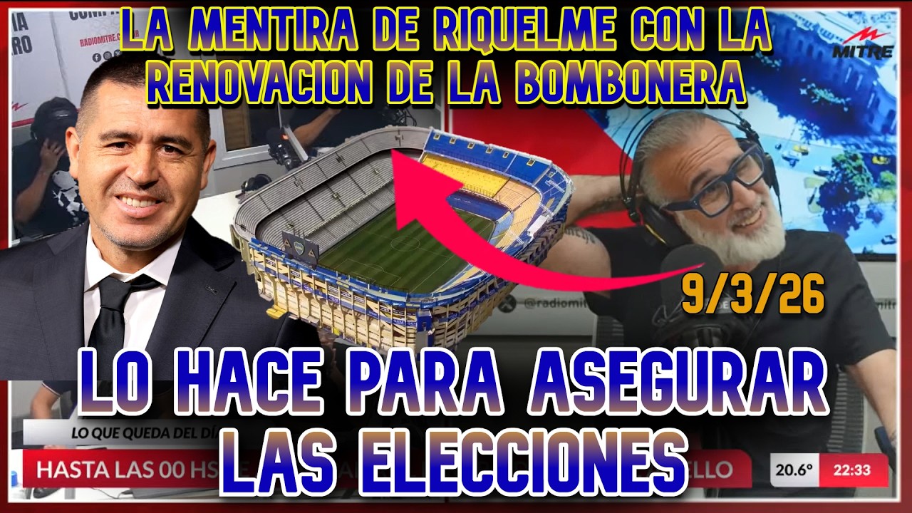 Anello/ La mentira de Riquelme con la renovación de la Bombonera. La hace para que no se la aprueben
