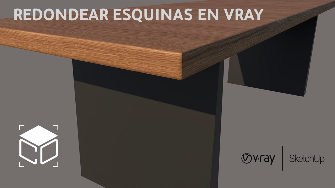 ¿Cómo redondear esquinas en Vray 5?