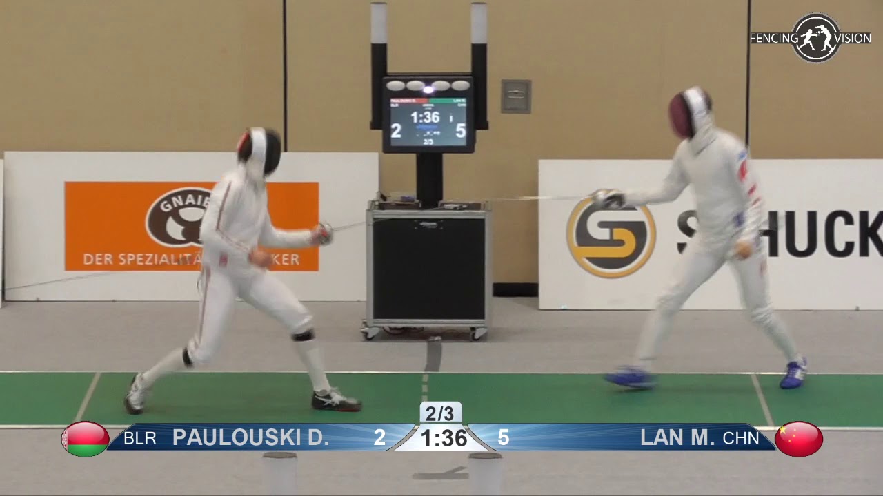 2020 108 T64 22 M E Individual Heidenheim GER WC GREEN LAN Minghao CHN  vs PAULOUSKI Dzianis BLR