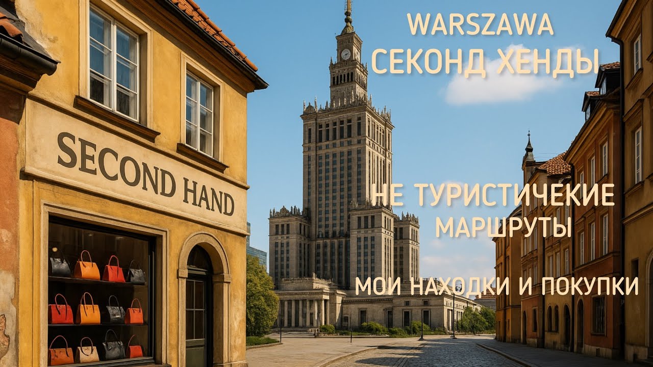 SECOND HAND VLOG/ Не туристический маршрут: секонд хенды Варшавы/Откуда столько классных вещей?