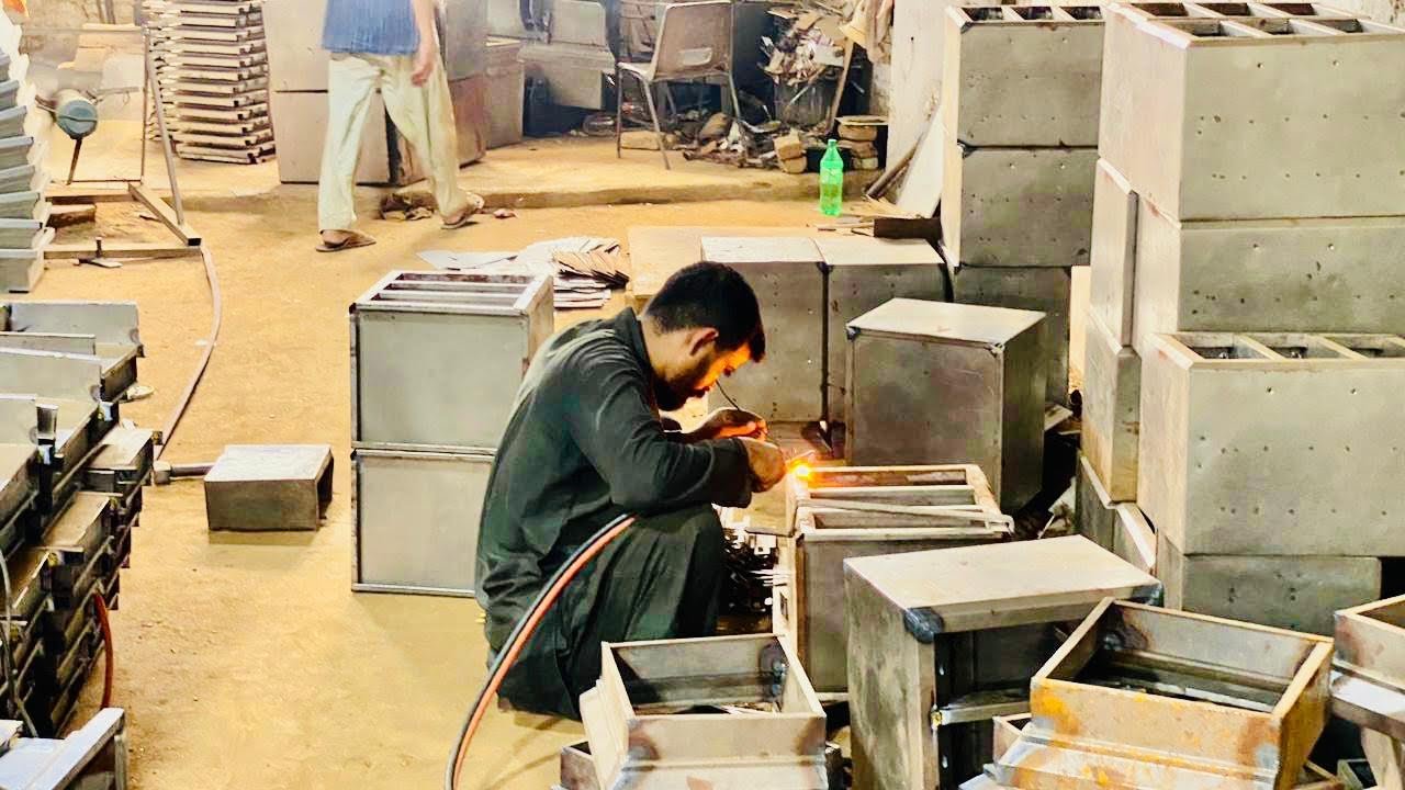 How made iron safe locker in factory complete process