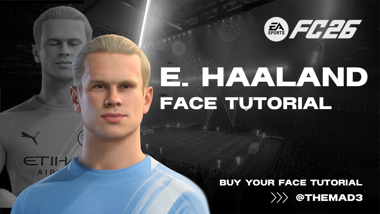 EA FC 26 - How to create ERLING HAALAND - Pro Clubs Face Creation - Lookalike
