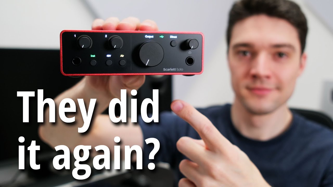 Обзор USB-аудиоинтерфейса Focusrite Scarlett Solo 4-го поколения (примеры звука в режиме Air)