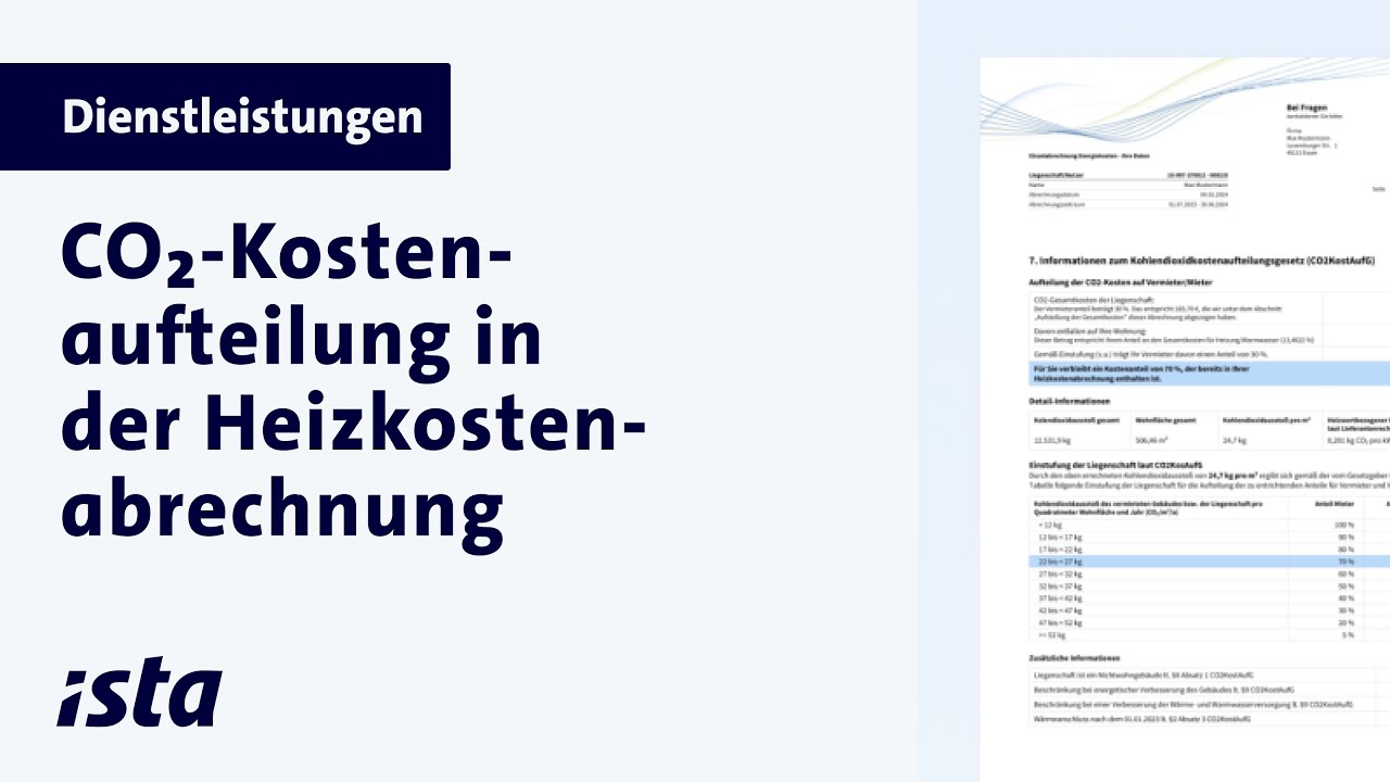 CO₂-Kostenaufteilung in der Heizkostenabrechnung. Kurz erklärt.
