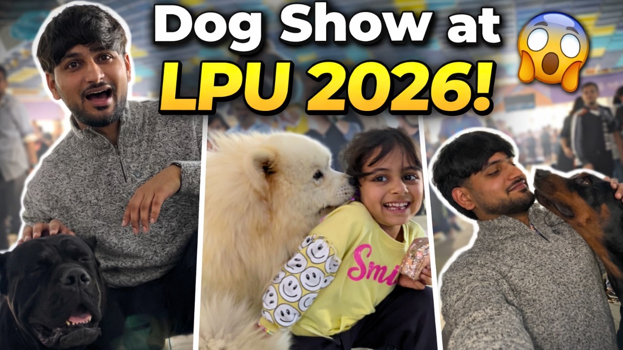 Dog Show in LPU 2026 🐶 | Biggest Dog Show in Punjab? | Dog Show in India | LPU Jalandhar