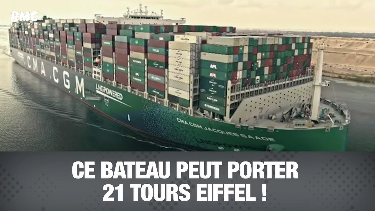 Ce bateau peut porter 21 tours Eiffel