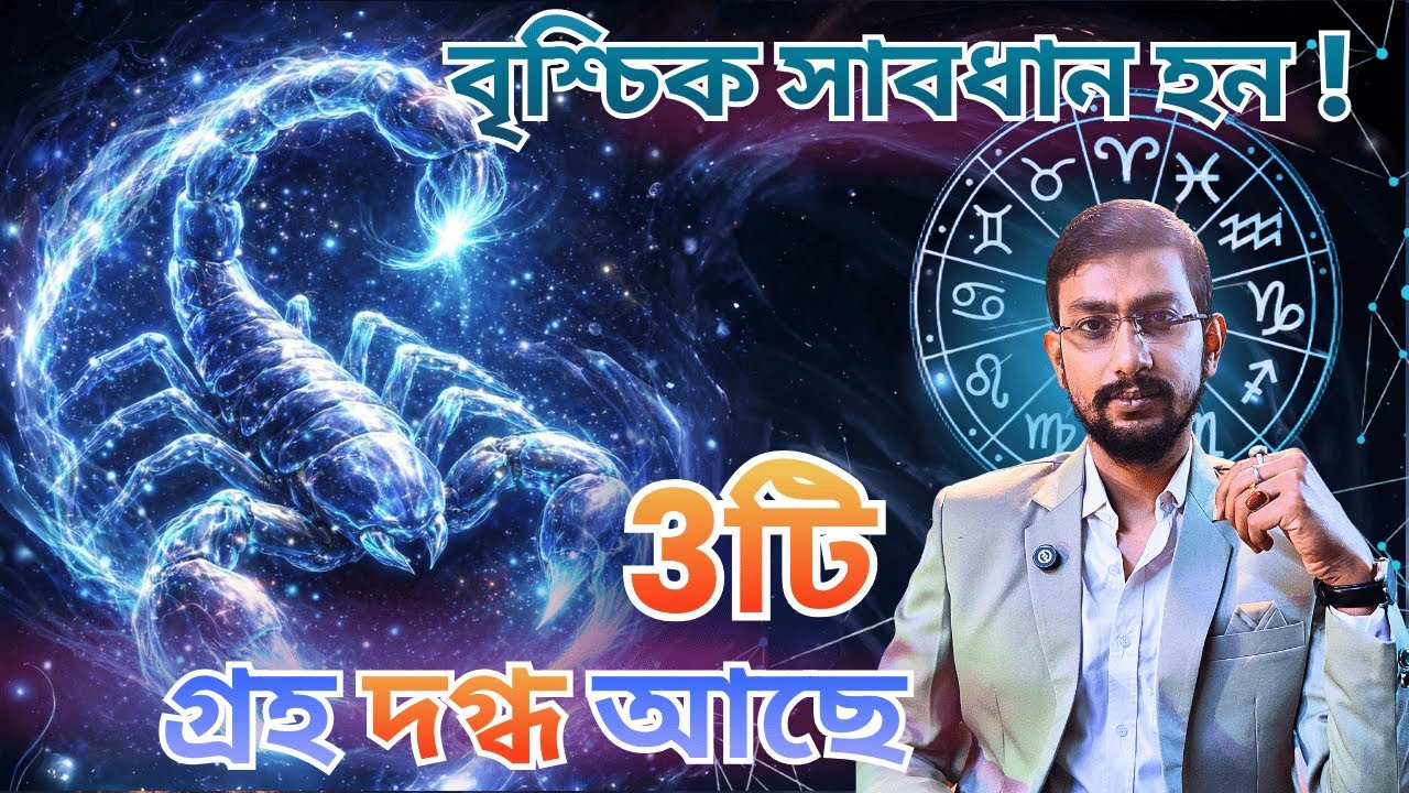 বৃশ্চিক সাবধান হন ! 3 গ্রহ দগ্ধ আছে || Scorpio be careful! 3 planets are Combust || Sukriti Dan