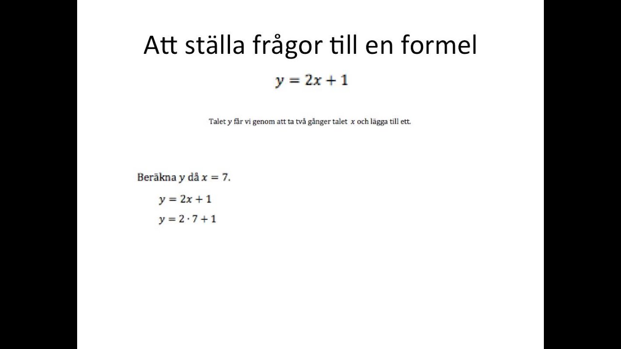 Funktion, värdetabell och graf