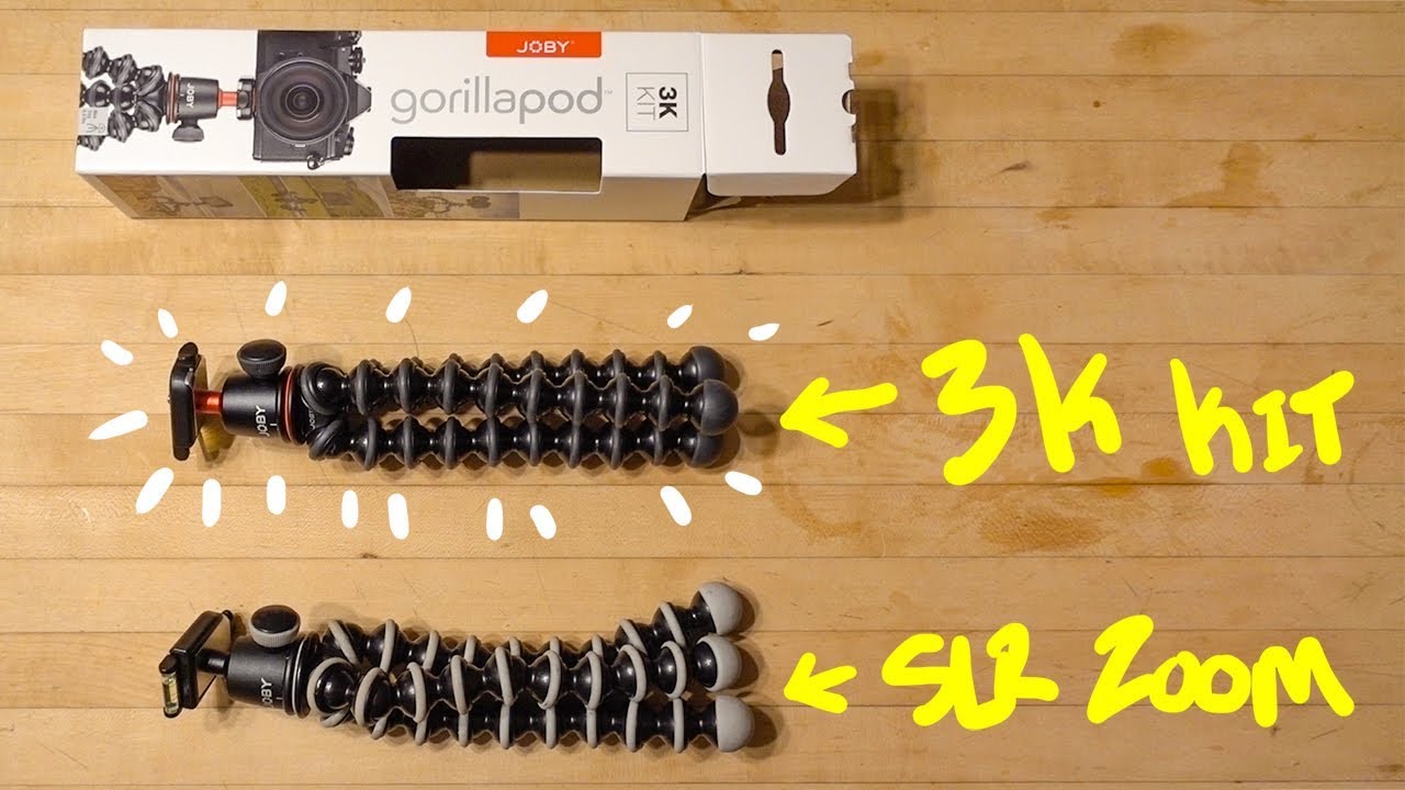 JOBY GorillaPod 3k Kit vs. SLR Zoom (old model)