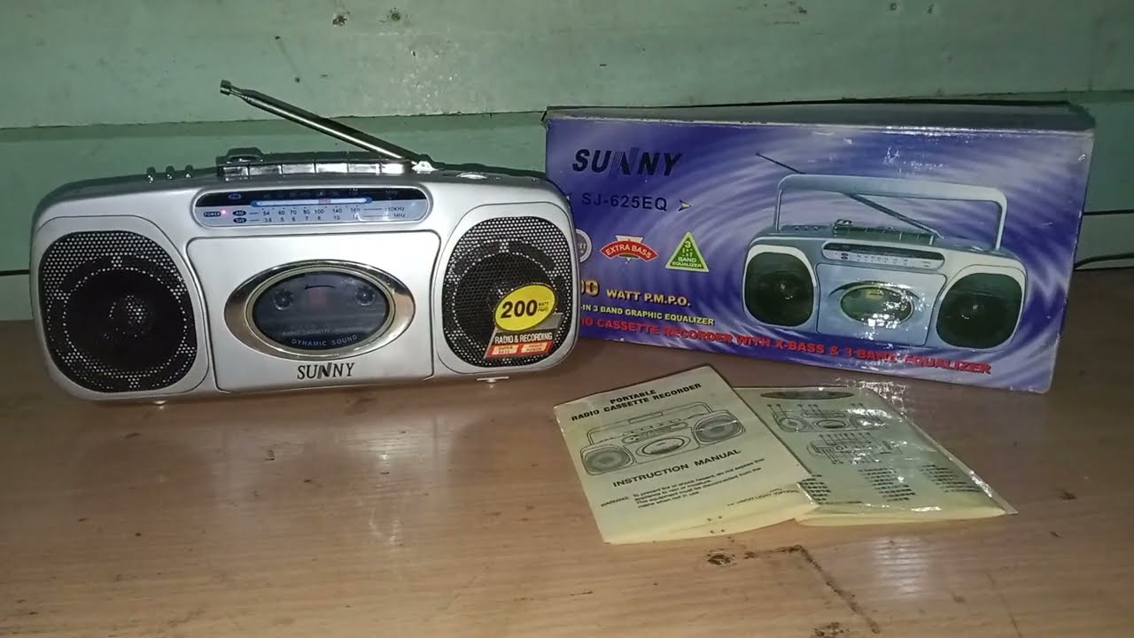 кассетный магнитофоны sunny sj-625eq