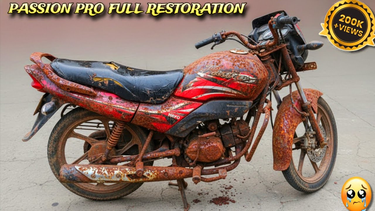 Passion Pro Bike Modified || Passion Pro Complete Bike Painting || Qamar Bike Restoration || QBR