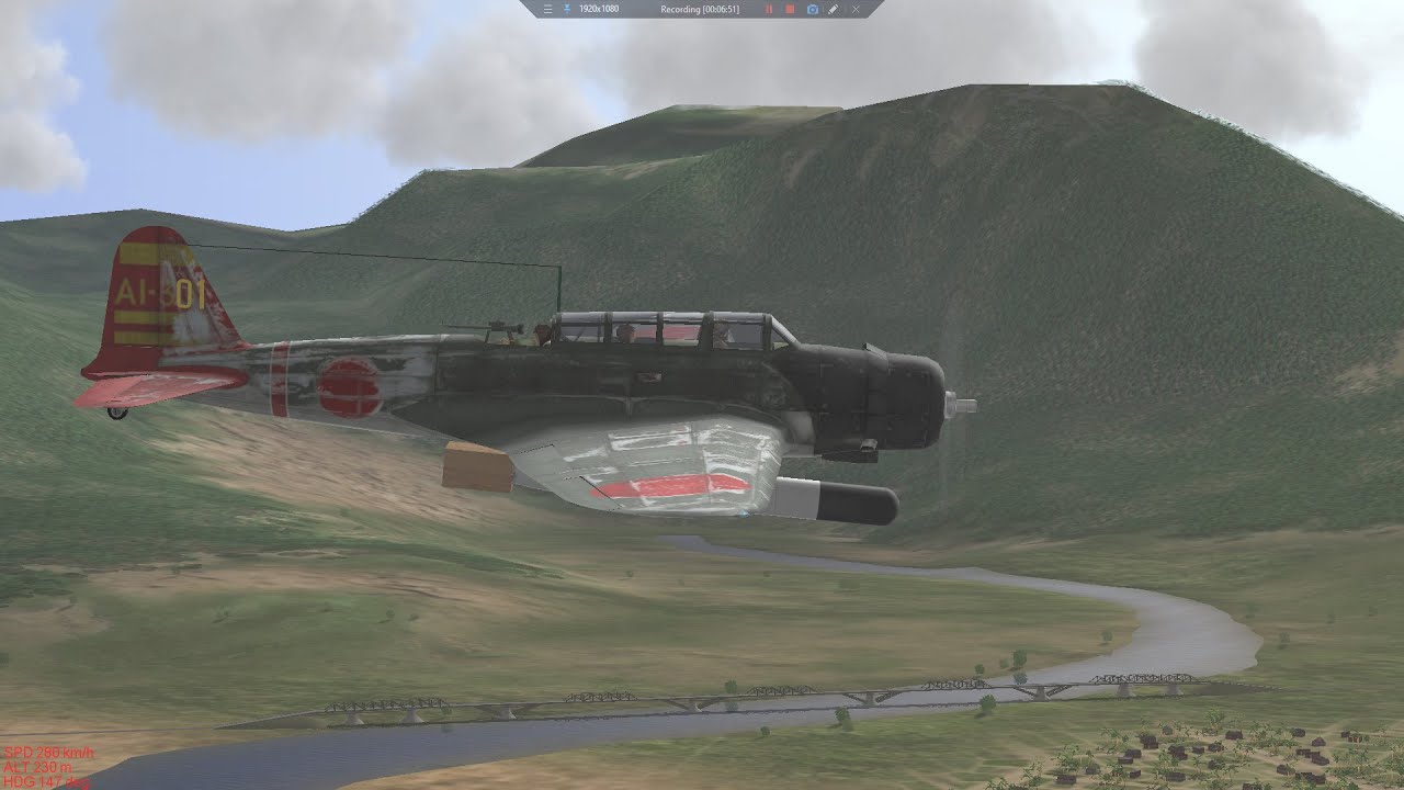 IL2 Sturmovik (2001) - B5N2  Kate - Torpedo attack in Pearl Harbour