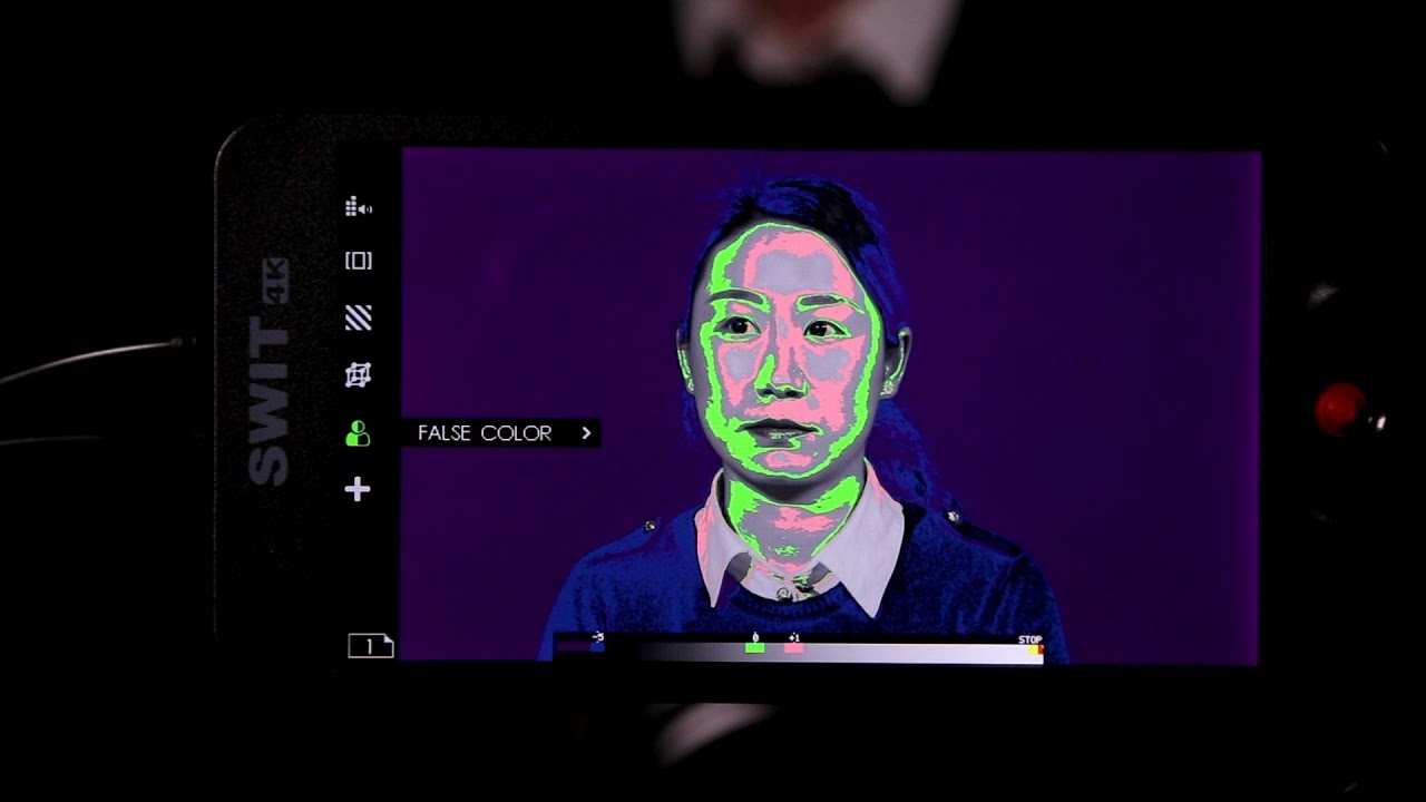 SWIT CM-55C monitor, False color tool demonstration