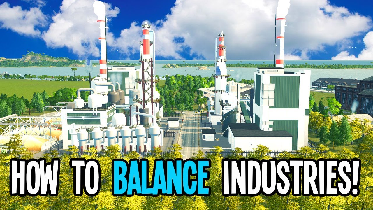 Balance Your Industries with Barges & Expansion in Cities Skylines!