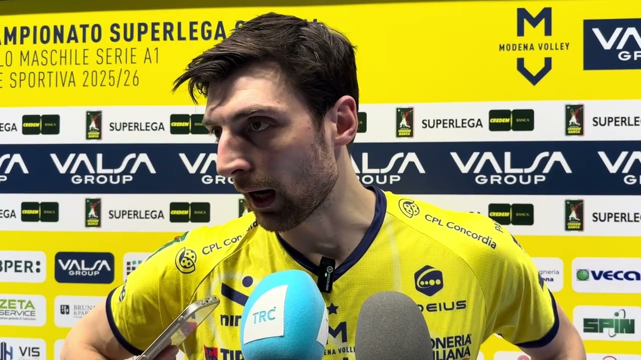 Simone Anzani dopo gara 2 con Piacenza
