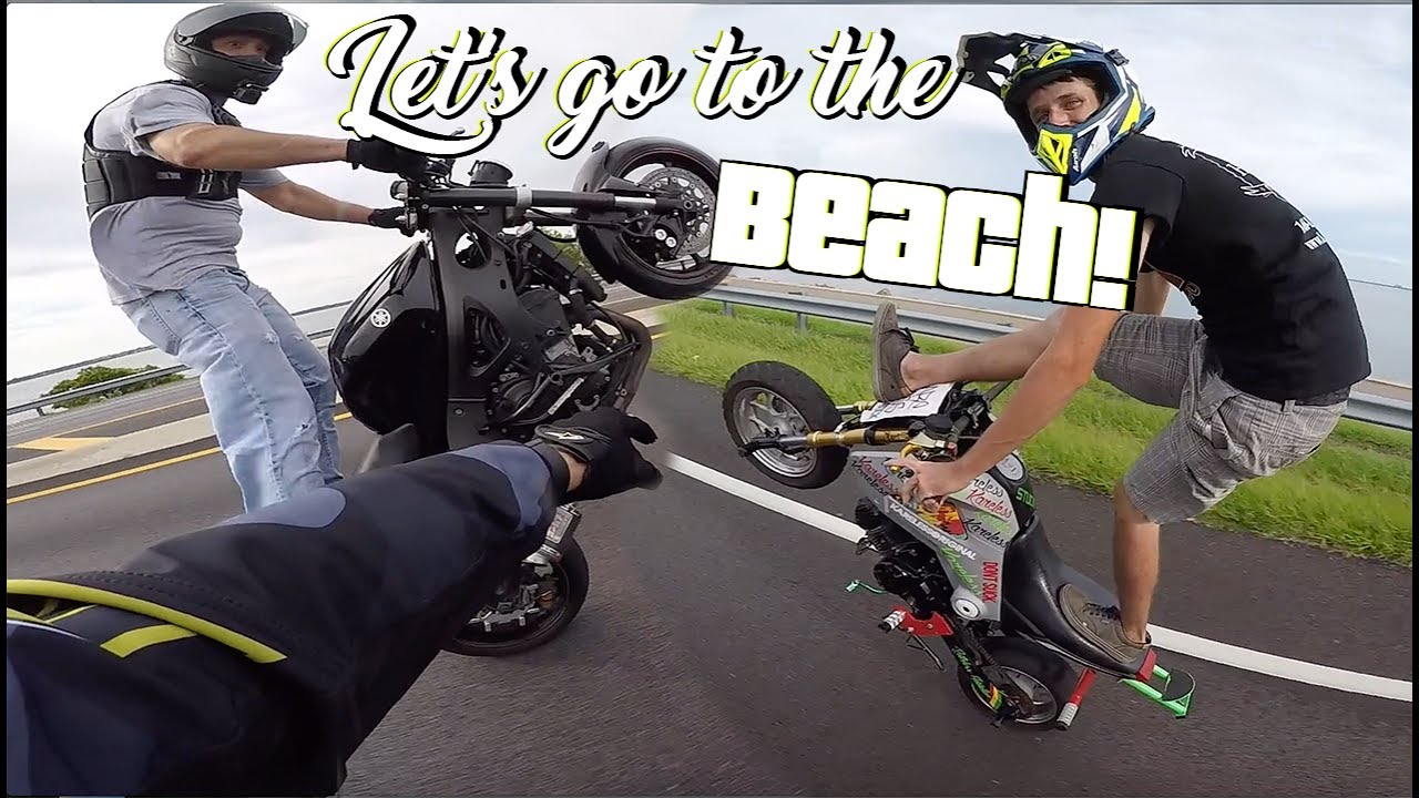 Beach Stunt Ride - Grom's Takeover!
