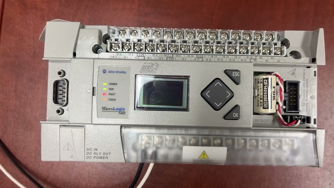 Allen Bradley MicroLogix1400 Security/Password Setup