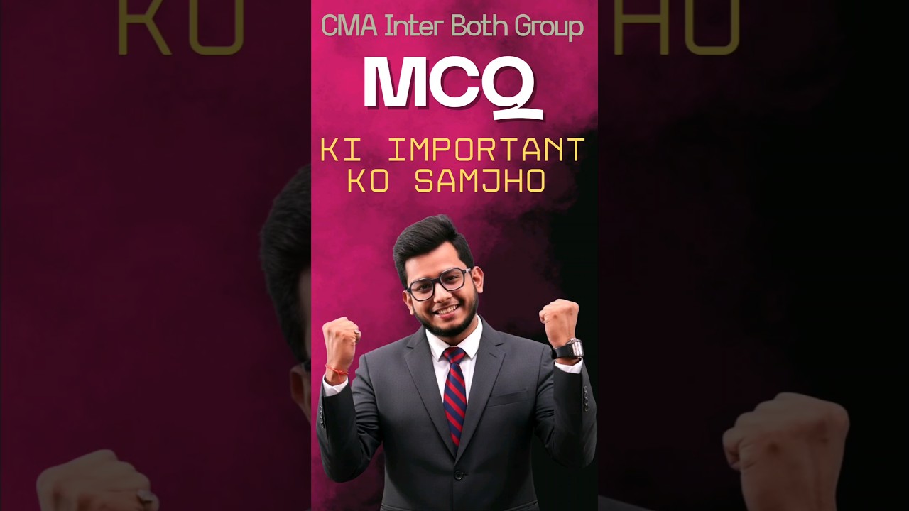 CMA Students Don’t Ignore MCQs | Exam Strategy 2025 | Score Boost Trick 💯