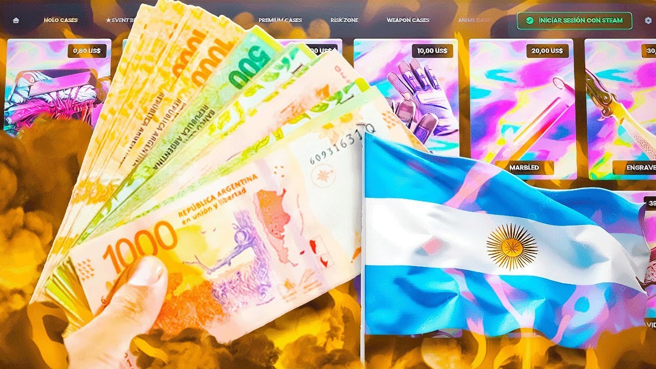 This is what it's like to play in Argentine Pesos on KeyDrop for the first time