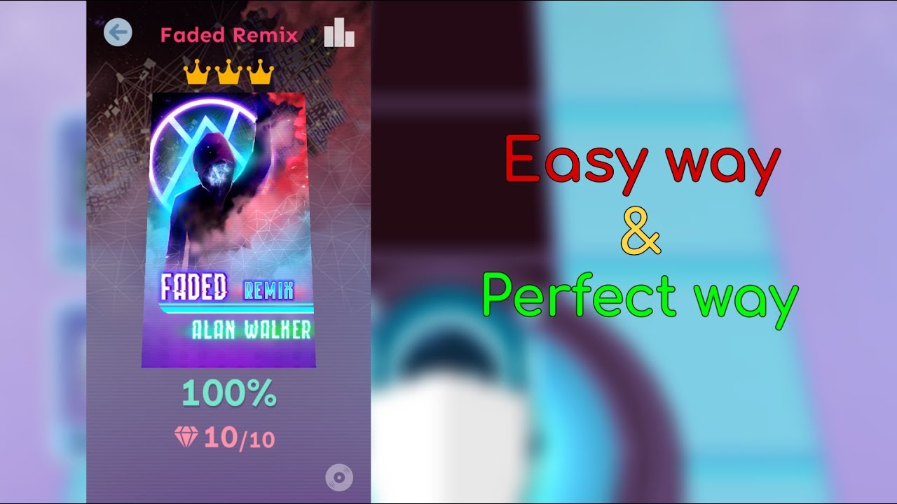 Rolling Sky - Faded Remix: Easy way vs Perfect way