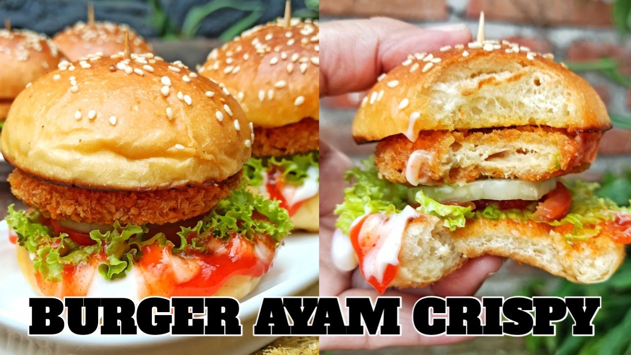 BIKIN BURGER AYAM CRISPY ALA RUMAHAN